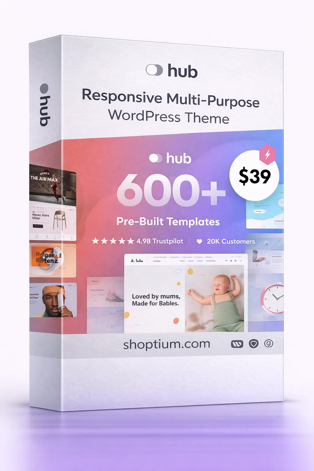 Only $4.99 | Hub - Responsive Multi-Purpose WordPress Theme