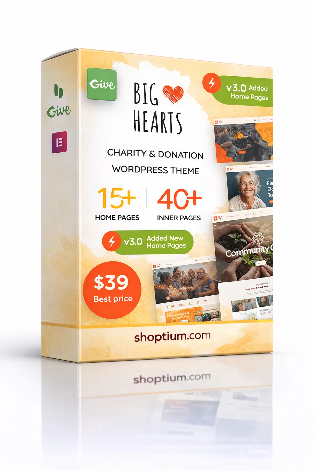 Only $4.99 | BigHearts – Charity and Donation WordPress Theme