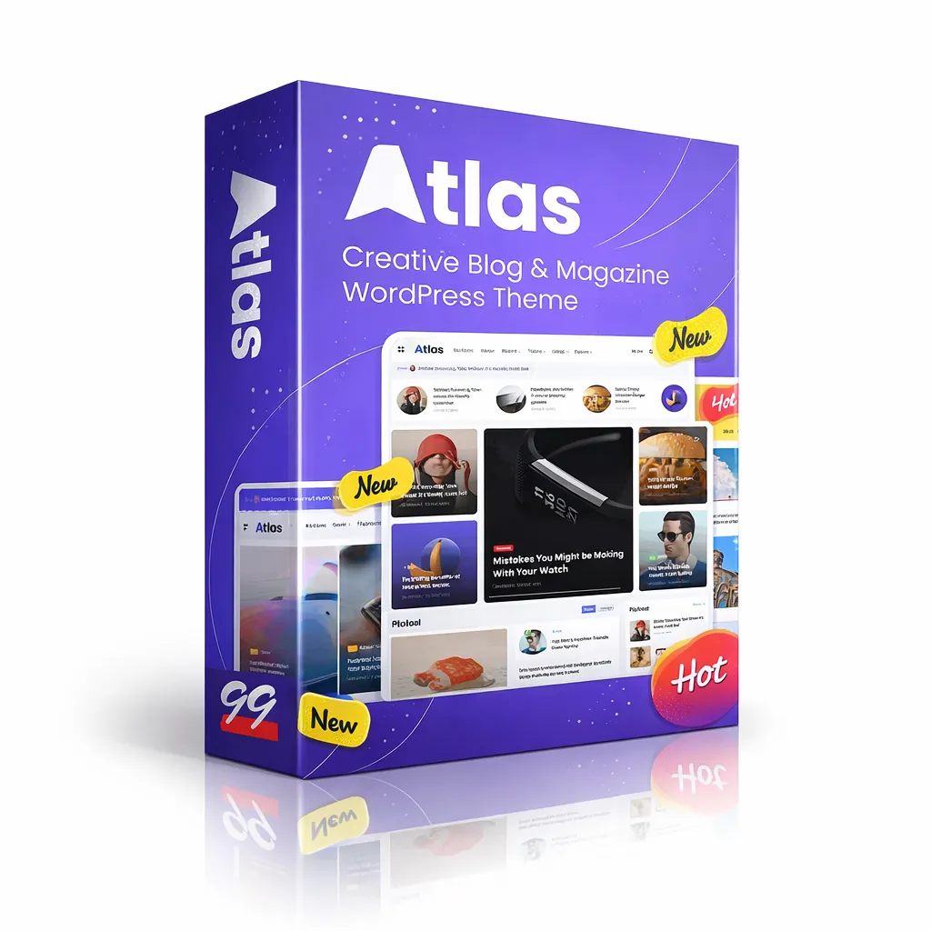Atlas - Creative Blog WordPress Theme Unlimited Domain