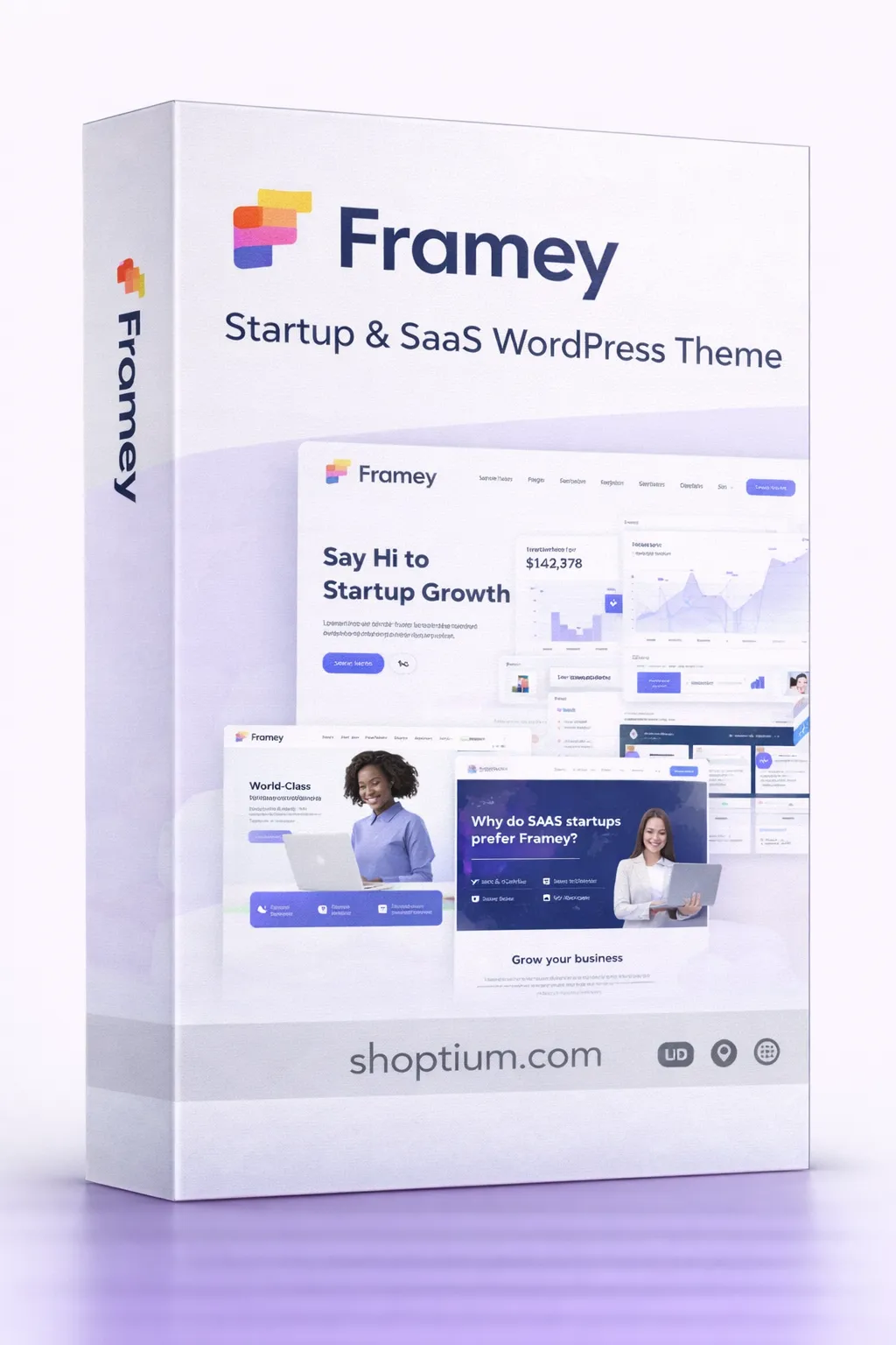 Only $4.99 | Framey - Startup & SaaS WordPress Theme